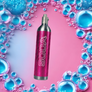 Cylinder różowy SodaPremium - QUICK CONNECT